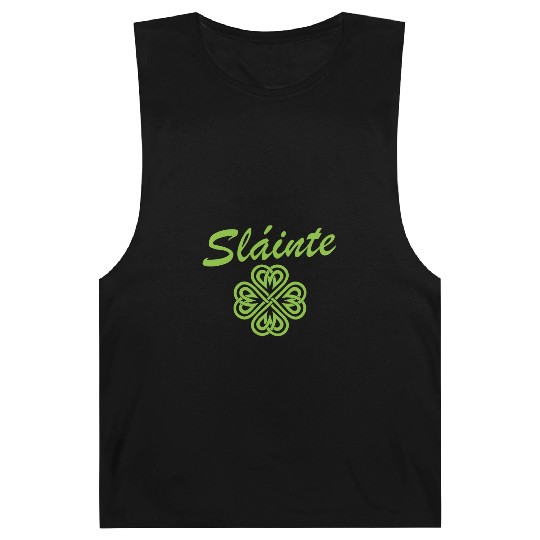 Slainte Shamrock Cheers Salute St. Patrick's Day Barnard Tanks