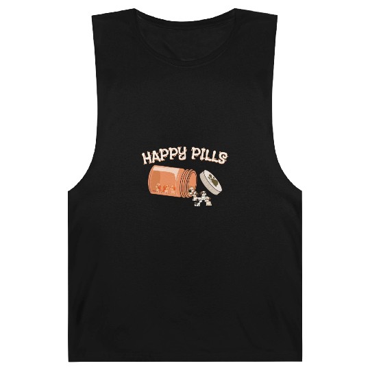 Happy Pills Shih Tzu Funny Dog Lover Cool Pharmacy Barnard Tanks