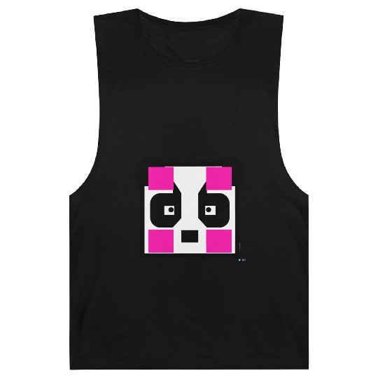 Minimalist Panda Modern Animal Design Barnard Tanks