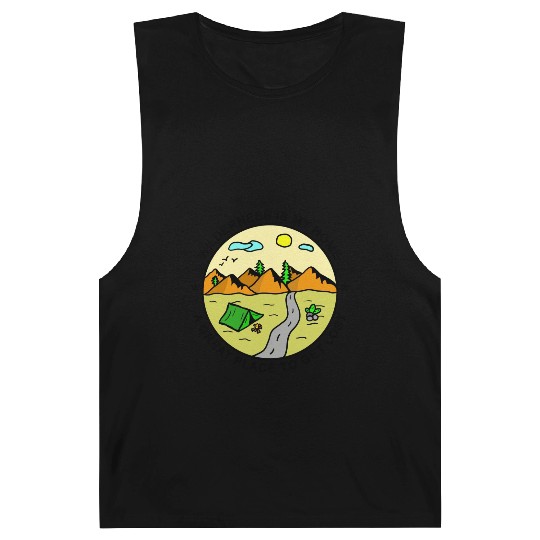 Wilderness Trekking Camping Nature Lover Quote Barnard Tanks