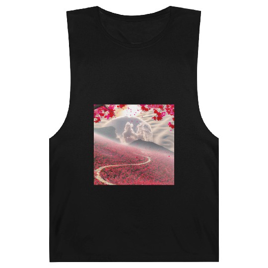 Misty Mountain Cherry Blossom Landscape Barnard Tanks