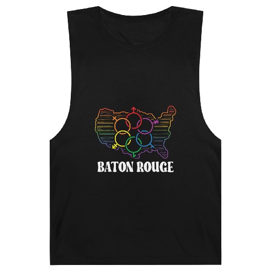 Baton Rouge Pride Month Pride Flag LGBT Community Barnard Tanks