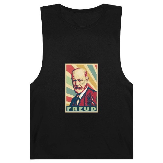 Sigmund Freud Vintage Colors Barnard Tanks