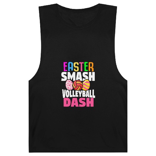 Easter Volleyball Bunny Holiday Rabbit Sport Barnard Tanks