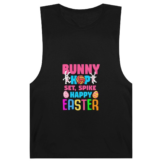 Easter Volleyball Bunny Holiday Rabbit Sport Barnard Tanks
