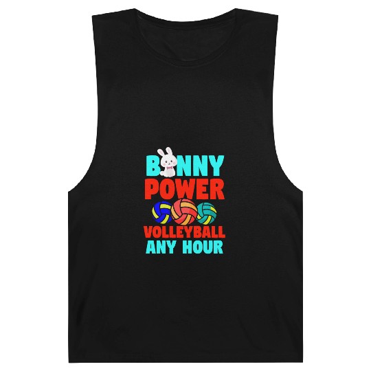 Easter Volleyball Bunny Holiday Rabbit Sport Barnard Tanks
