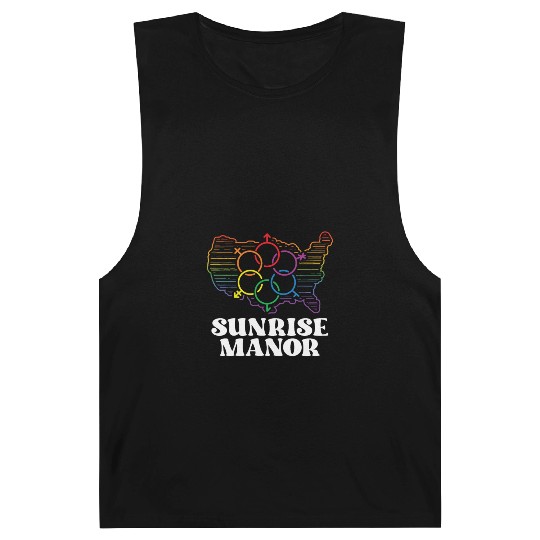 Sunrise Manor Pride Flag Pride Month LGBTQ Flag Barnard Tanks