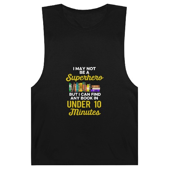 Librarian Bookworm Book Nerd Reading Library Barnard Tanks