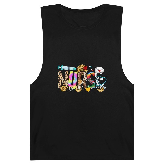 Registered Nurse Nursing School Nurse Week Leopard Barnard Tanks