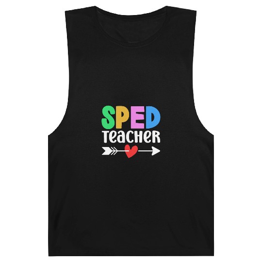 Sped Teacher Special Education Cute Awareness Barnard Tanks
