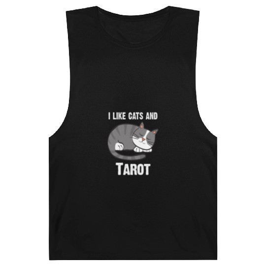 I Like Cats And Tarot - Gift For Cat Lovers Barnard Tanks