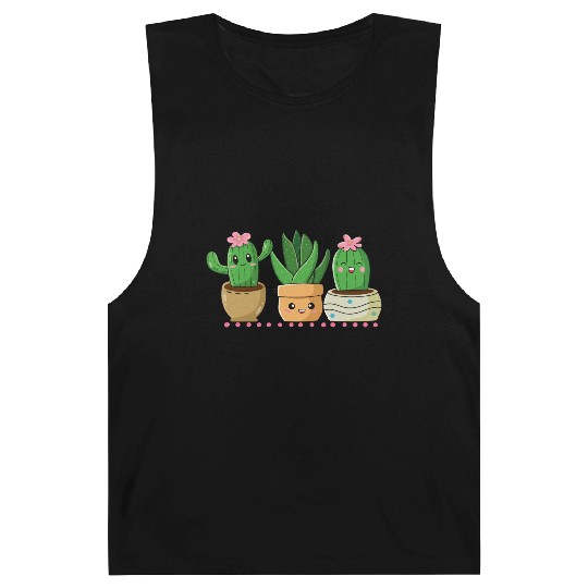Cactus, Cactus Pocket, Plant Lover, Minimalist Barnard Tanks