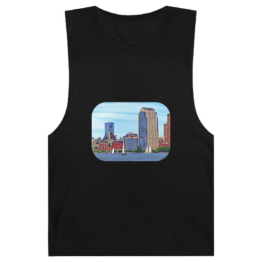 Manhattan NY - Boats By Manhattan Skyline Barnard Tanks