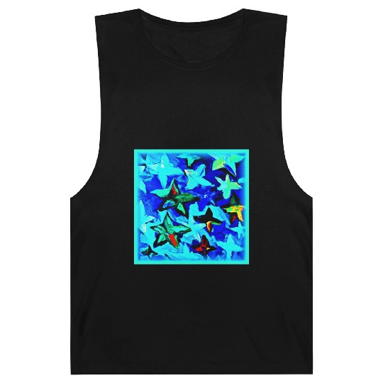 Blue Starry Night Sky Painting. Buy Now Barnard Tanks