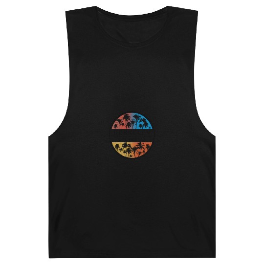 Berkeley California Palm Tree Stylish Vacation Barnard Tanks