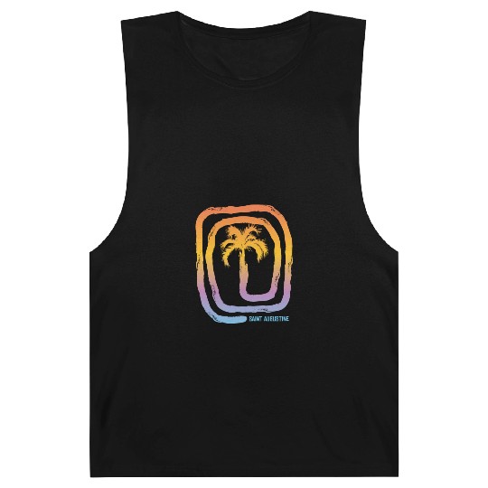 Cool Saint Augustine Florida Palm Tree Souvenir Barnard Tanks