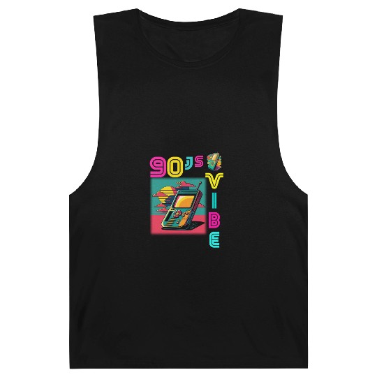 90s Vibe - I Love The 90s - Retro 90s Neon Barnard Tanks