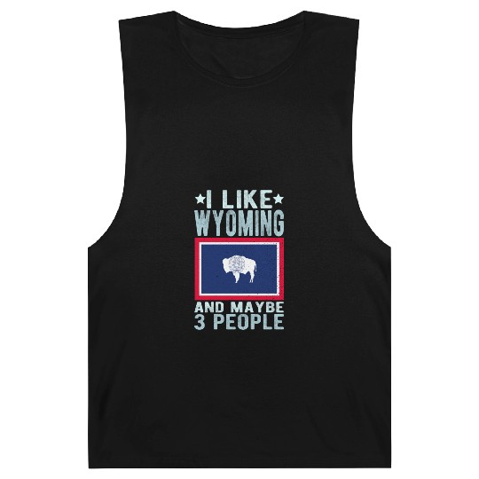 Wyoming Flag US State Barnard Tanks