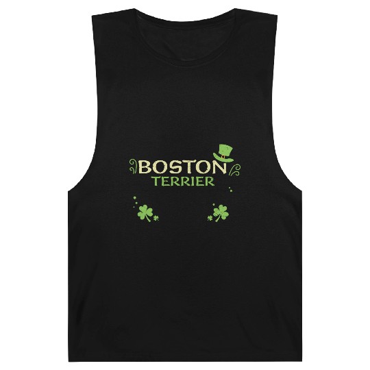 Boston Terrier - St. Patrick's Day Barnard Tanks