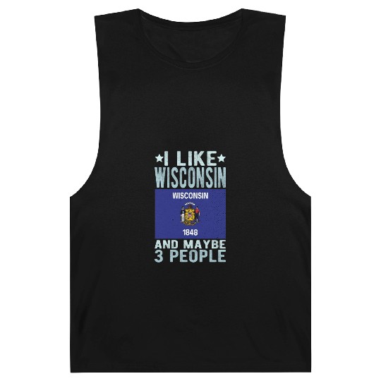 Wisconsin Flag US State Barnard Tanks