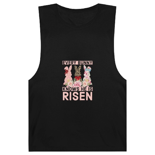 Funny Easter Jesus, Every Bunny Knows He Is Risen Barnard Tanks