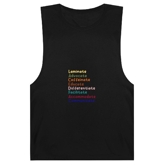 Sped Teacher Caffeinate Advocate Laminate Educate Barnard Tanks