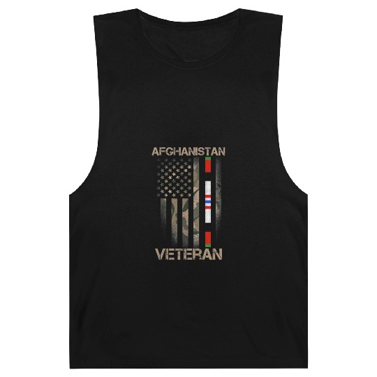 Afghanistan Veteran American US Flag Proud Army Mi Barnard Tanks