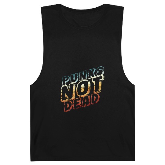 punks not dead - retro punk rock Barnard Tanks