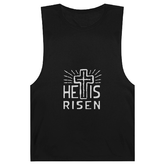Christian Cross Easter He is Risen Barnard Tanks