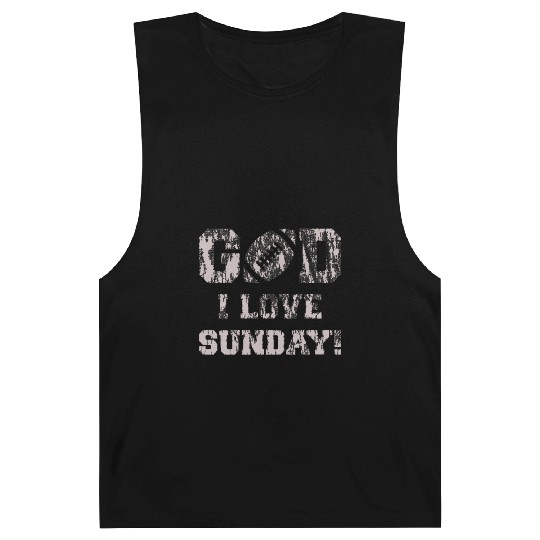 GOD I LOVE SUNDAY Barnard Tanks