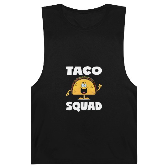 Taco Squad Vintage Funny Parties Tacos Love Barnard Tanks