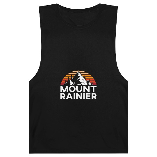 Mount Rainier Mountaineer Summit Sport Hiking Barnard Tanks