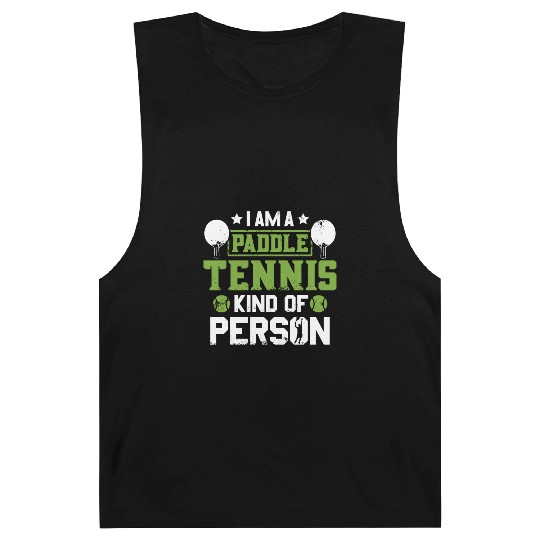 I Am a Paddle Tennis Kind of Person Barnard Tanks