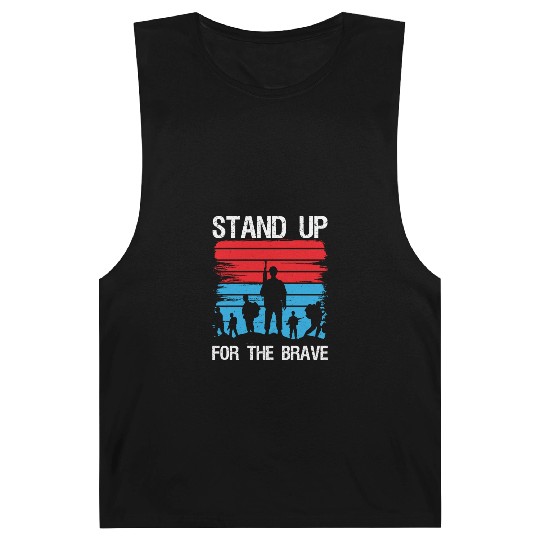 Soldier stand up for brave military army veteran Barnard Tanks