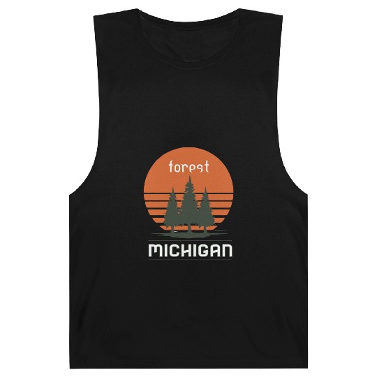 Michigan forest Sunset Barnard Tanks