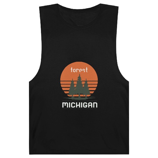 Michigan forest Sunset Barnard Tanks