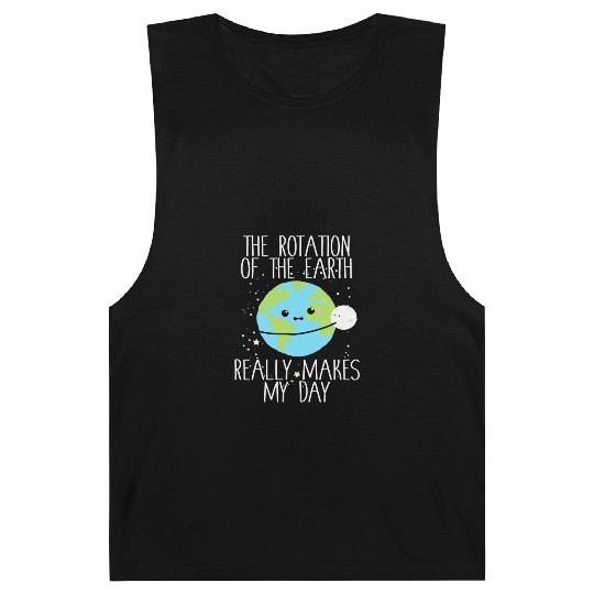 Rotation of the Earth Day Funny Science Teacher Barnard Tanks