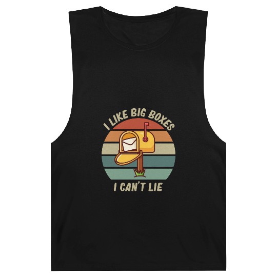 Funny Post Office Worker Postal Postman Mailman Barnard Tanks