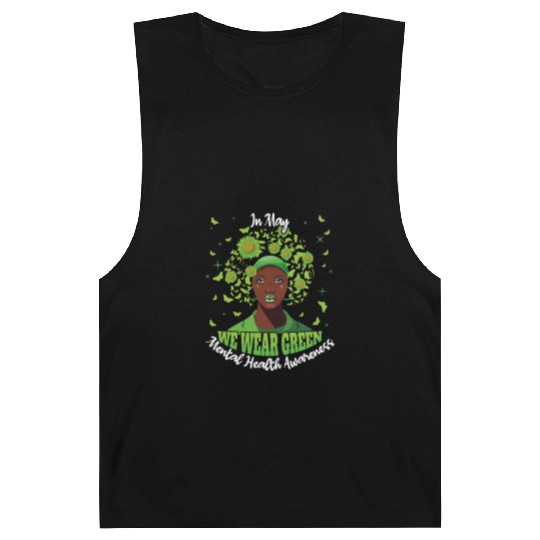 Butterfly May Green Mental Health Awareness Month Barnard Tanks