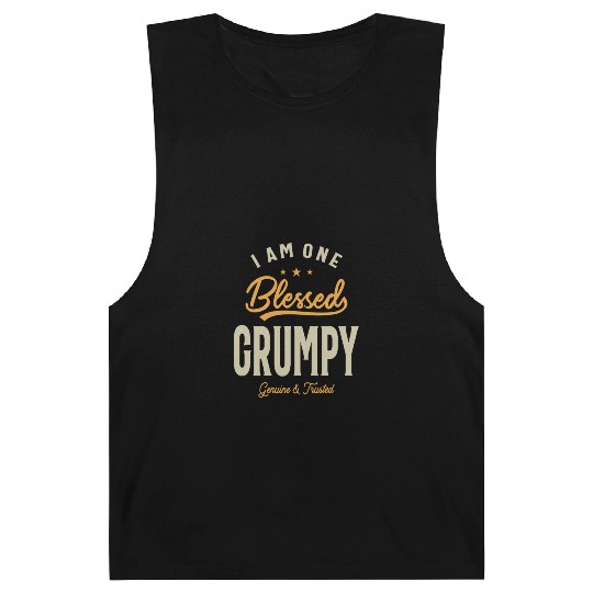 Blessed Grumpy Dad/Grandpa - Father's Day Barnard Tanks