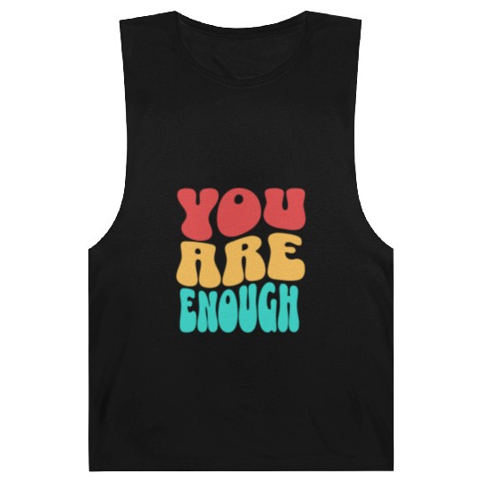 Colorful Design - You are Enough Barnard Tanks