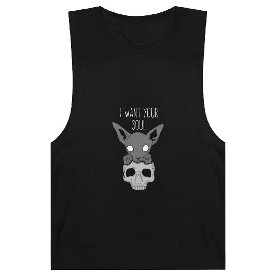 Death Cat Skull Barnard Tanks