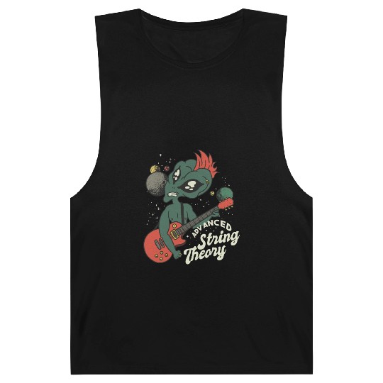 Alien Guitar Nerd Ufo Punk String Theory Barnard Tanks