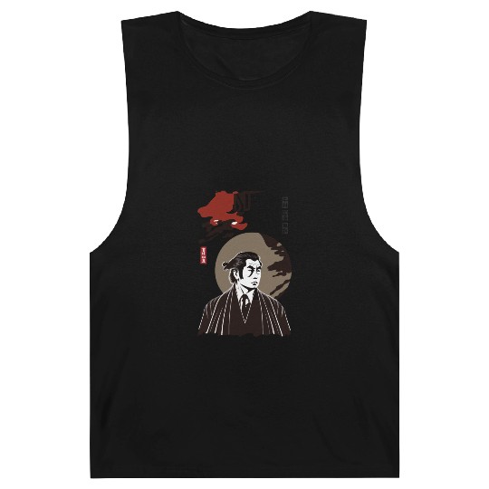 Japan Retro Yakuza Character Barnard Tanks