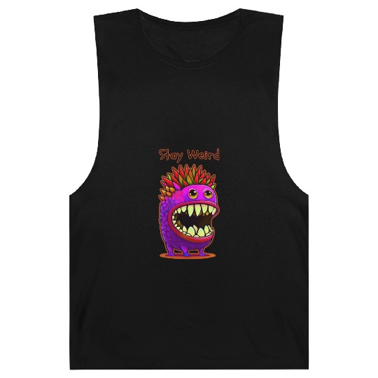 Stay Weird Monster Doodle Violet Barnard Tanks
