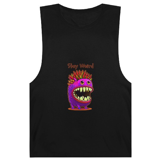 Stay Weird Monster Doodle Violet Barnard Tanks