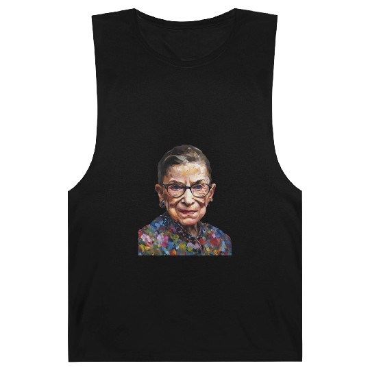 Ruth Bader Ginsburg portrait in a Monet style Barnard Tanks