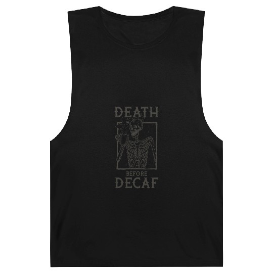 Death Before Decaf Barnard Tanks