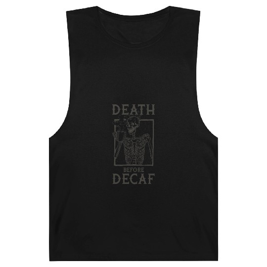 Death Before Decaf Barnard Tanks