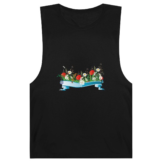 colorful spring meadow with flowers and insects Barnard Tanks